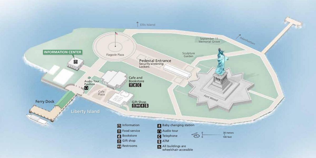 карта статуя свободы
