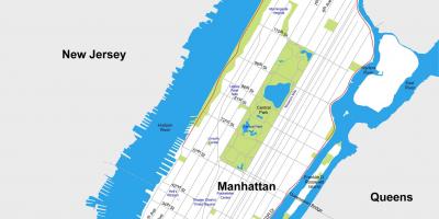 Карта города Манхеттен для печати