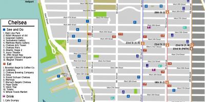 Карта Челси на Манхэттене