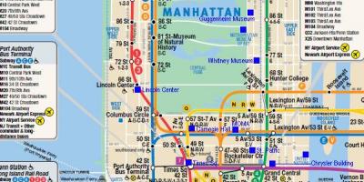 Манхэттен железнодорожных карте