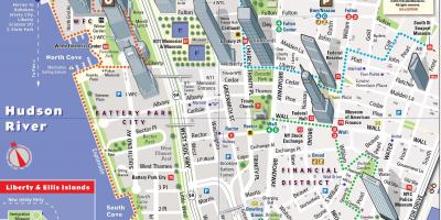 Ниже туристическую карту Манхэттена