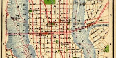 Карта старого Манхэттена